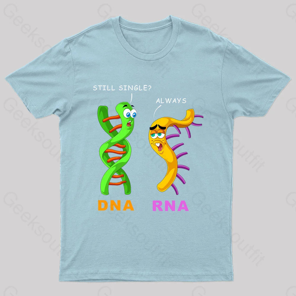 Dna & Rna Science Nerd T-Shirt Light Blue / S