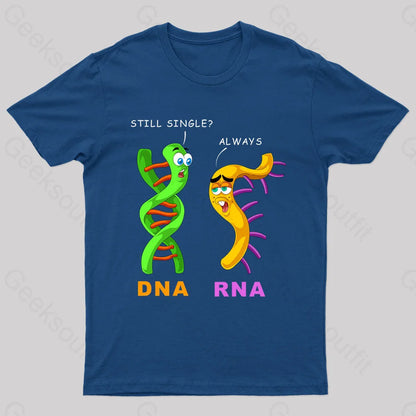 Dna & Rna Science Nerd T-Shirt Navy / S