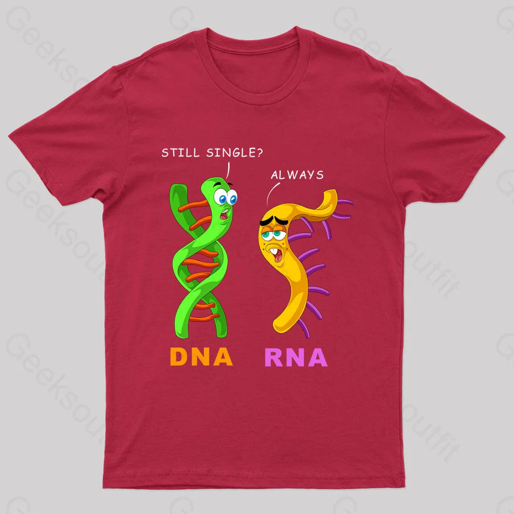 Dna & Rna Science Nerd T-Shirt Red / S