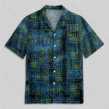 Dnd Ancient Crypt Dungeon Button Up Pocket Shirt Hawaiian / S Bus565 Yc