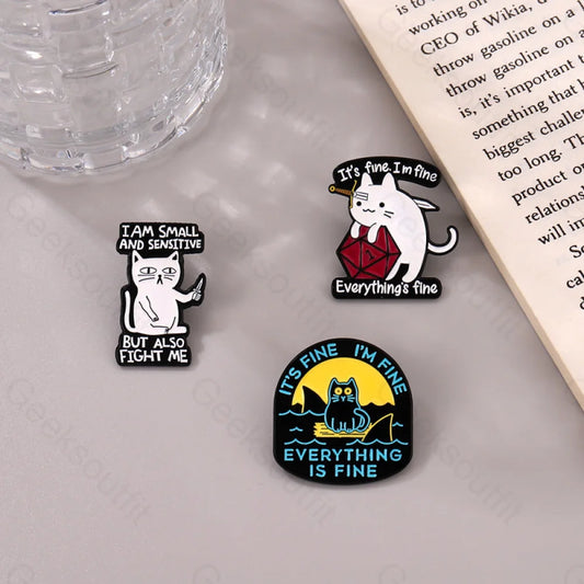 Dnd Cat Pins