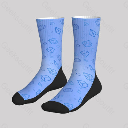 Dnd Polyhedra In Seawater Men’s Socks Sks113