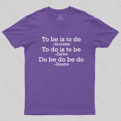 Do Be Joke T-Shirt Purple / S