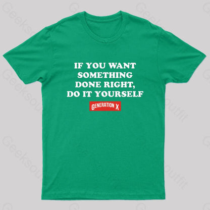 Do It Yourself Nerd T-Shirt Green / S