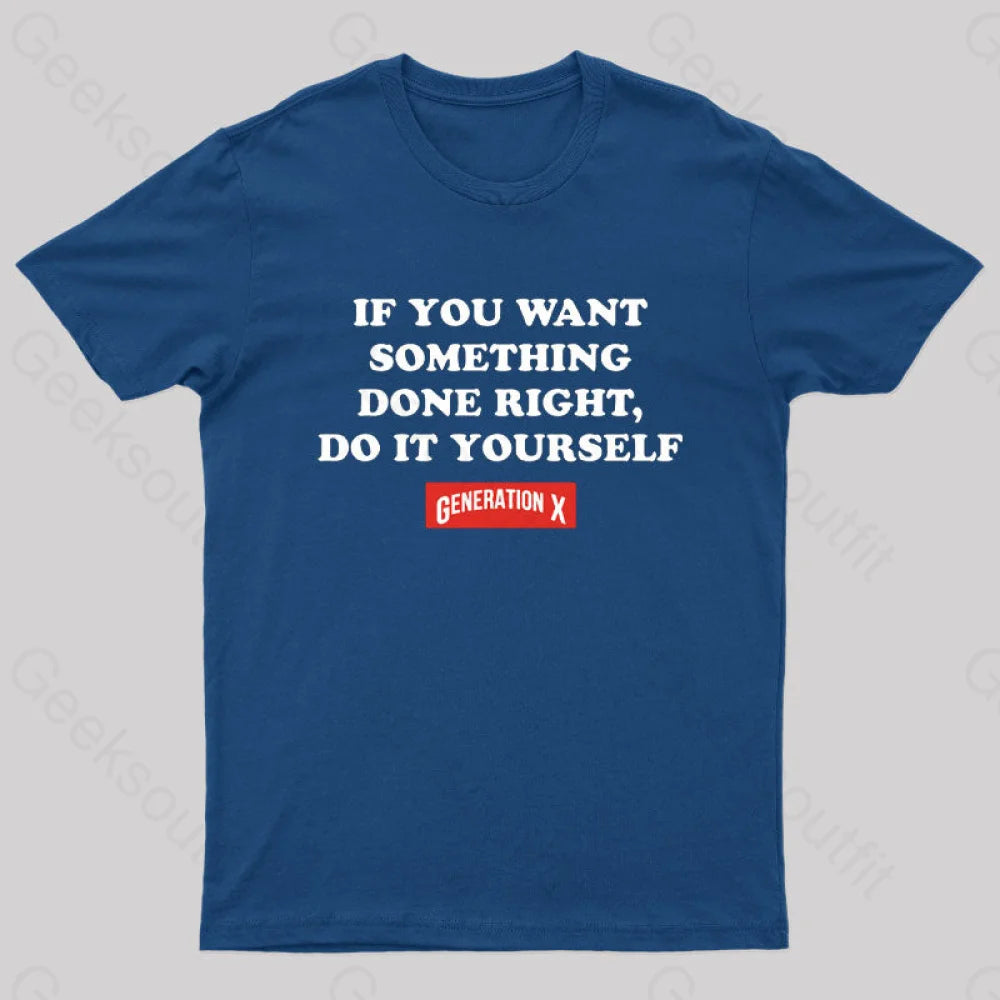 Do It Yourself Nerd T-Shirt Navy / S