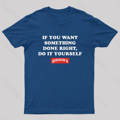 Do It Yourself Nerd T-Shirt Navy / S