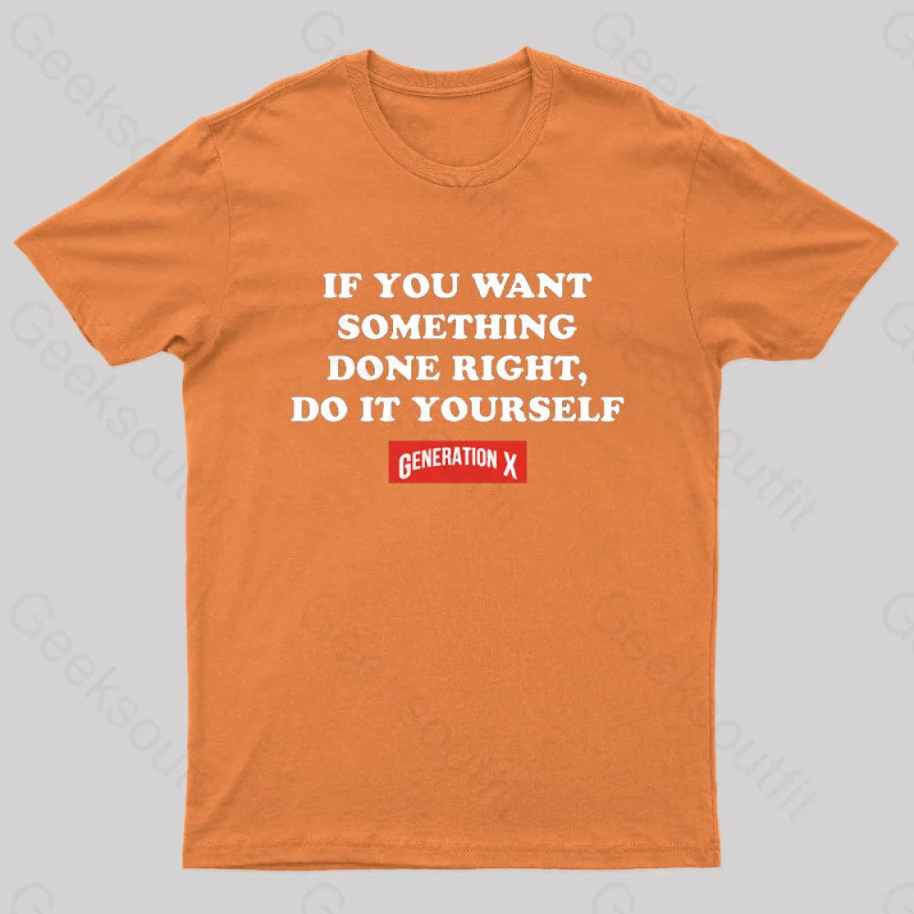 Do It Yourself Nerd T-Shirt Orange / S