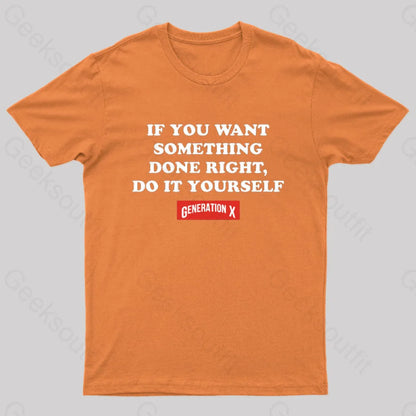 Do It Yourself Nerd T-Shirt Orange / S