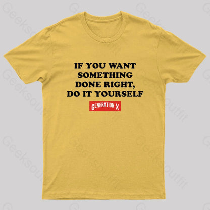 Do It Yourself Nerd T-Shirt Yellow / S