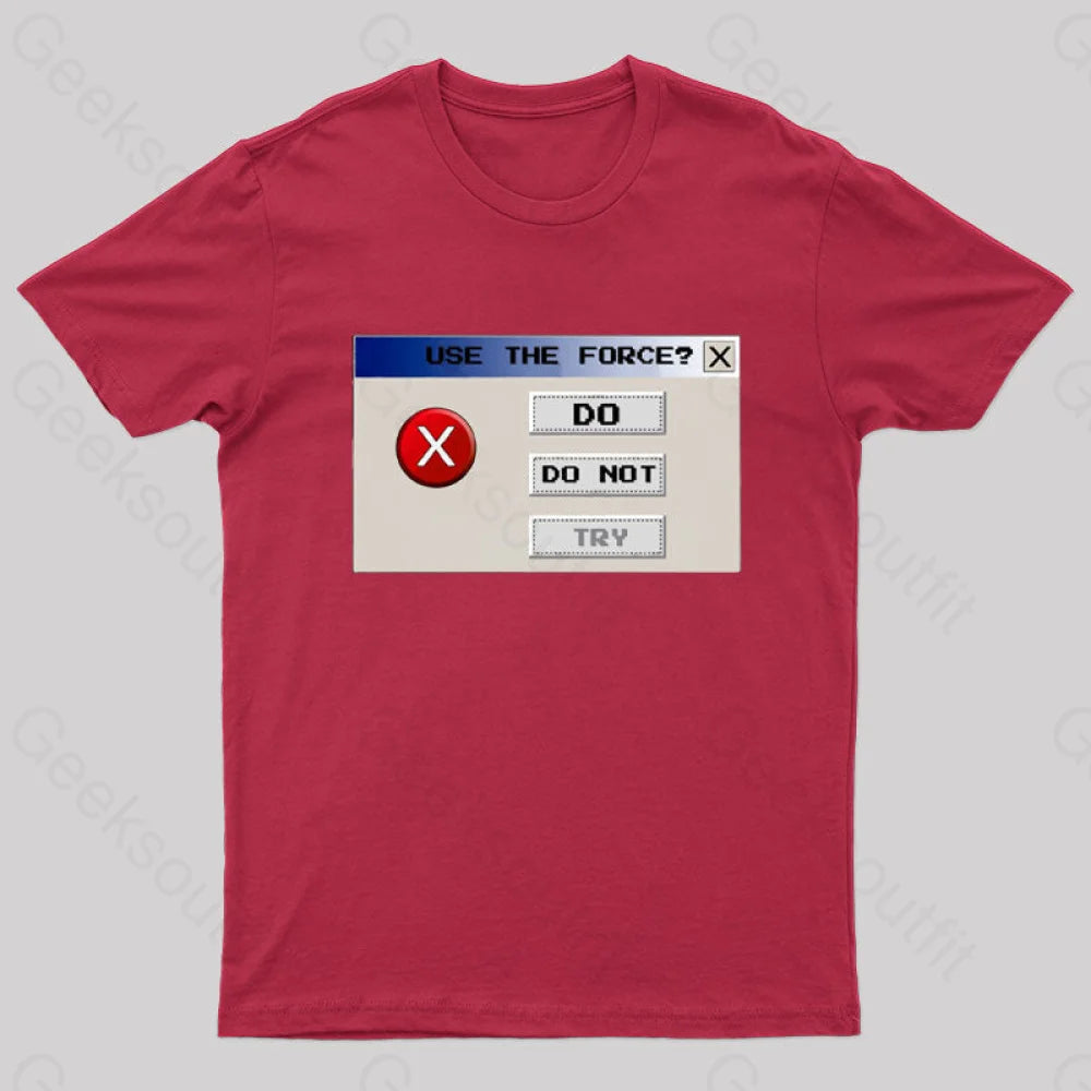 Do Or Not Nerd T-Shirt Red / S