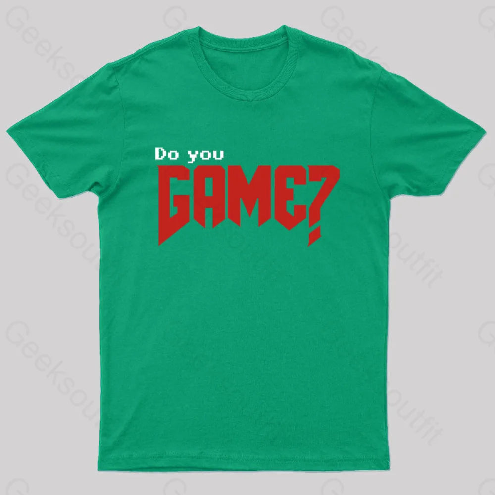 Do You Game Geek T-Shirt Green / S