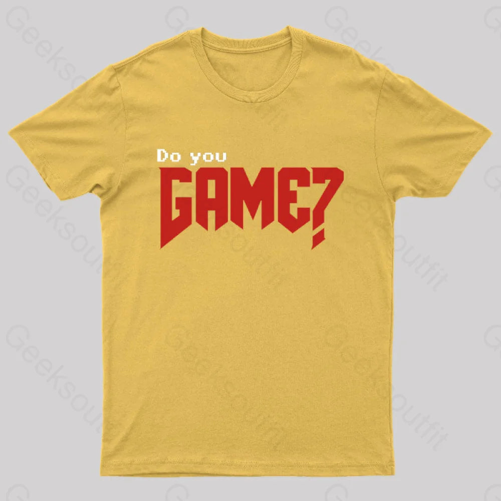 Do You Game Geek T-Shirt Yellow / S