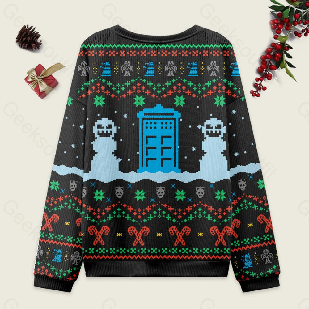 Doctor Who Black Ugly Christmas Sweater