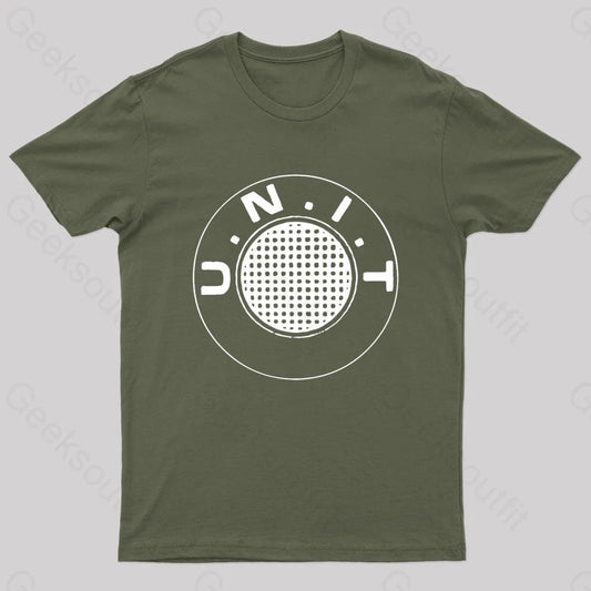 Doctor Who Unit Faded Geek T-Shirt Army Green / S