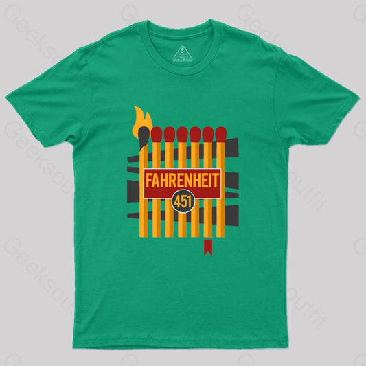 Don’t Burn Read Them T-Shirt Green / S