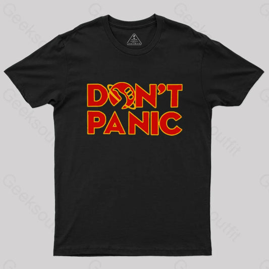 Don’t Panic T-Shirt Black / S