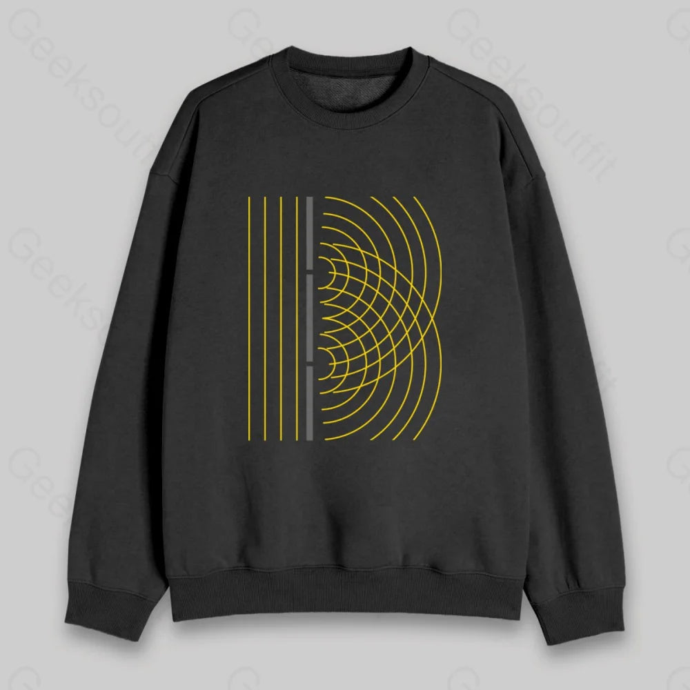 Double Slit Light Wave Particle Science Experiment Sweatshirt - Geeksoutfit