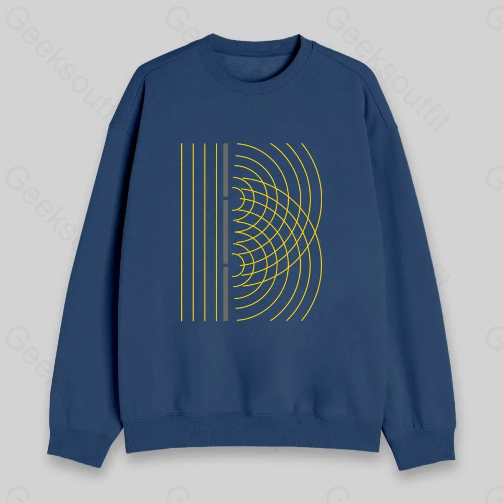 Double Slit Light Wave Particle Science Experiment Sweatshirt - Geeksoutfit