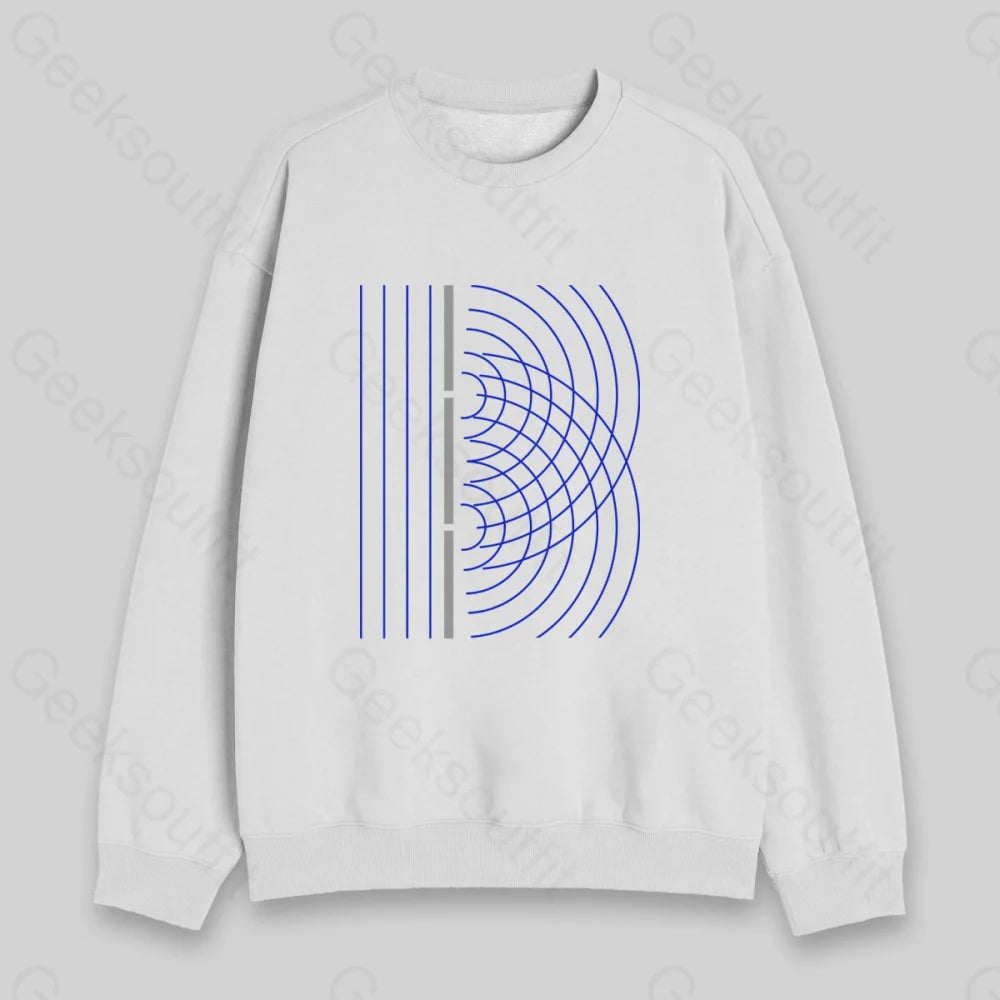 Double Slit Light Wave Particle Science Experiment Sweatshirt - Geeksoutfit