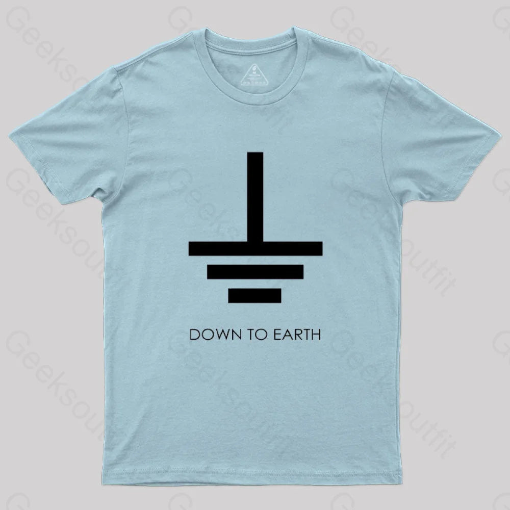 Down To Earth T-Shirt Light Blue / S