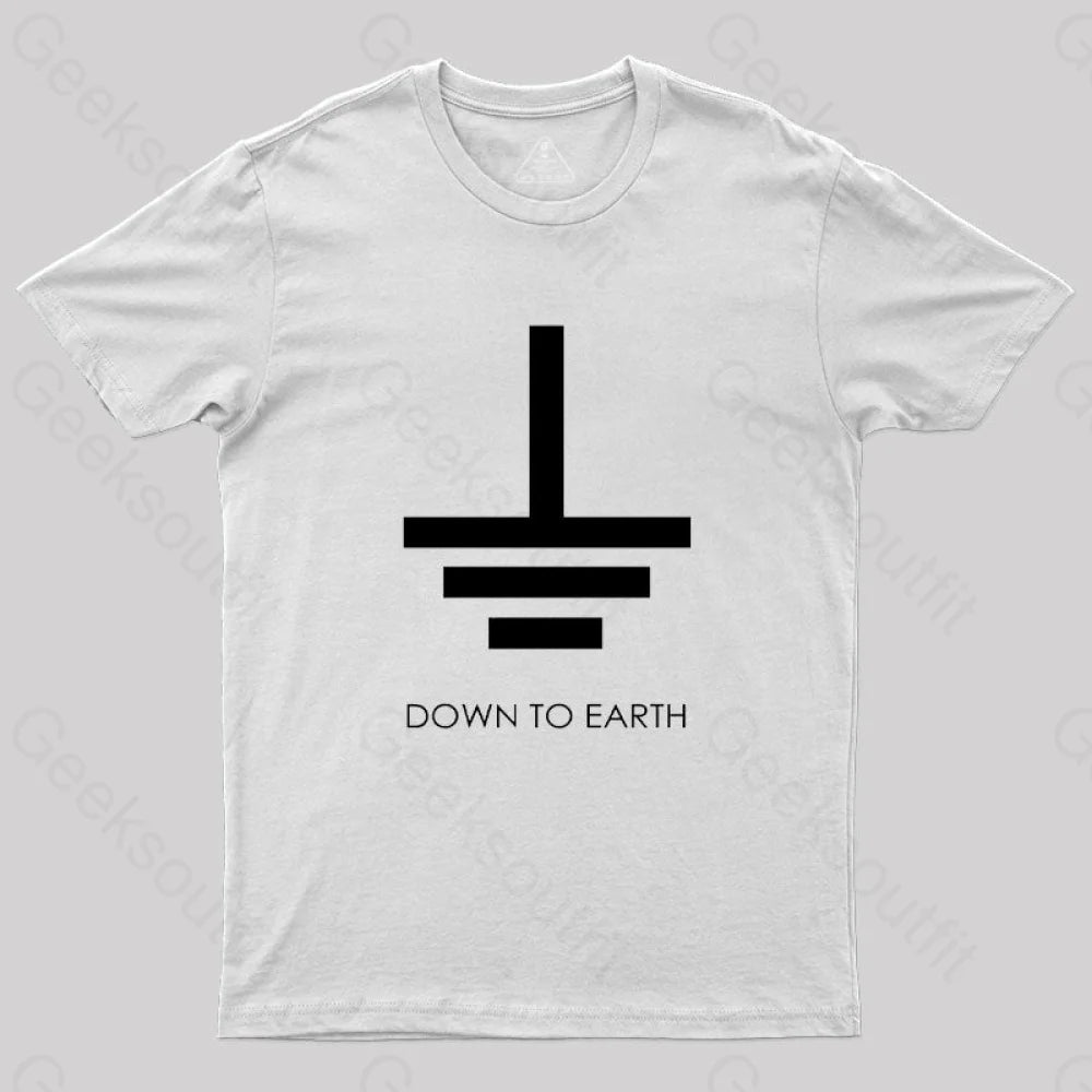 Down To Earth T-Shirt White / S