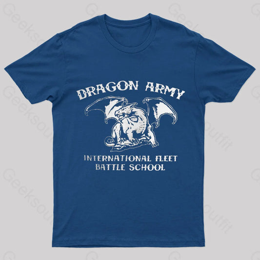 Dragon Army Nerd T-Shirt Navy / S