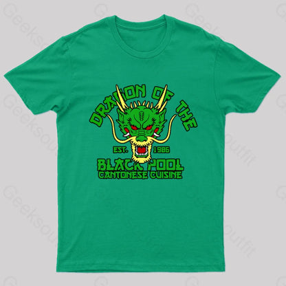 Dragon Of The Black Pool Nerd T-Shirt Green / S