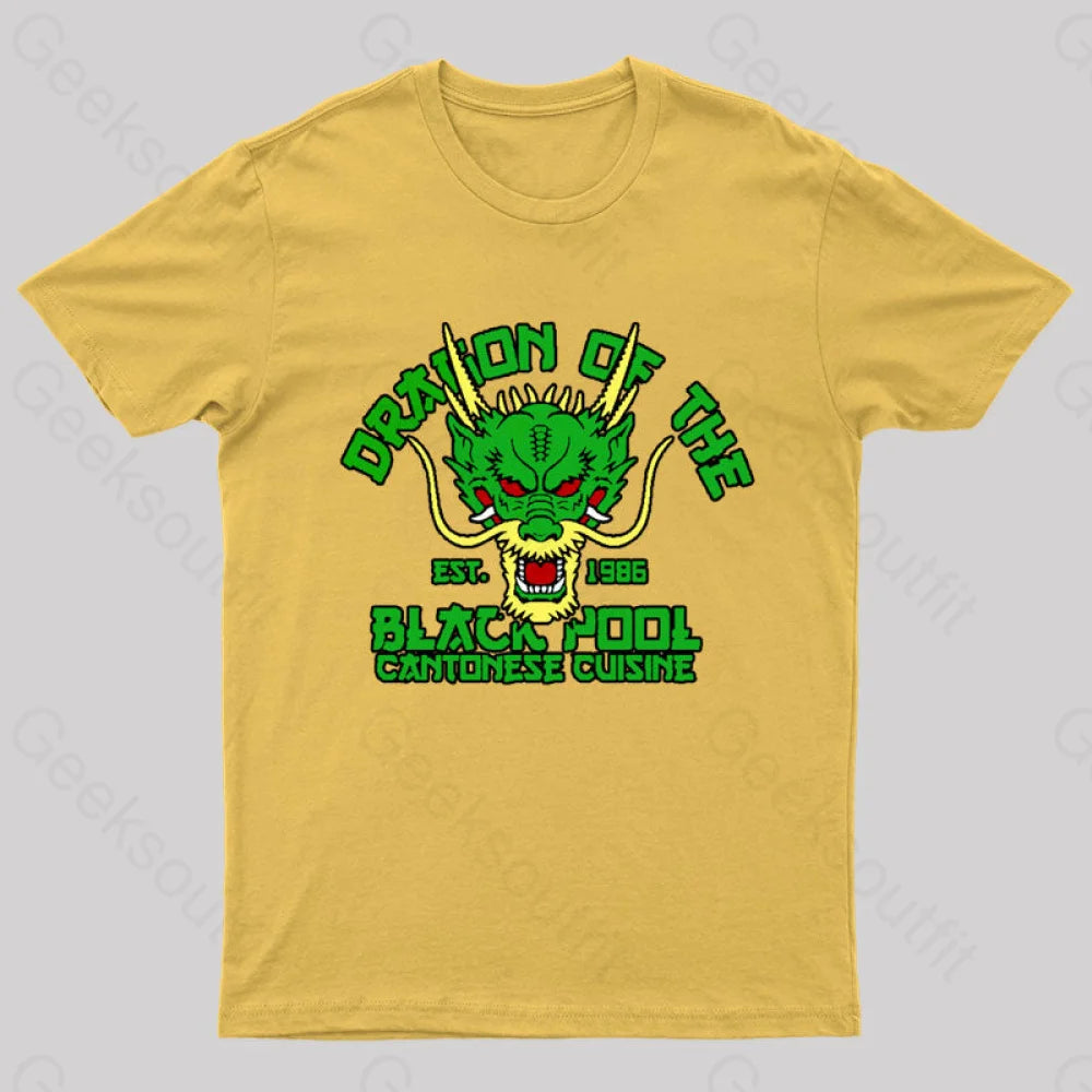 Dragon Of The Black Pool Nerd T-Shirt Yellow / S