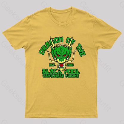 Dragon Of The Black Pool Nerd T-Shirt Yellow / S