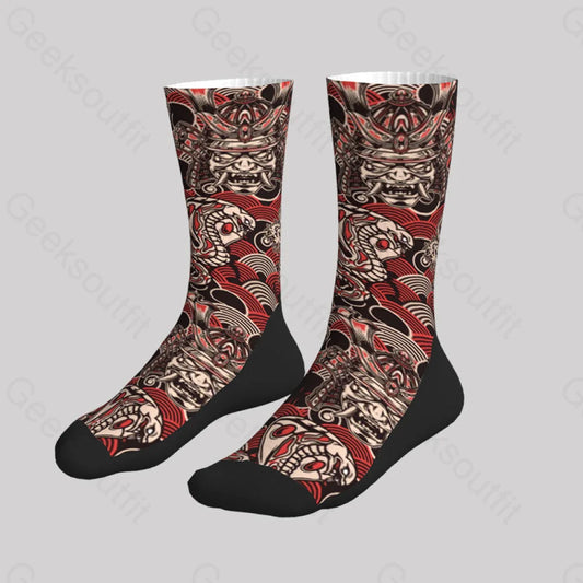 Dragon & Samurai Men’s Socks Sks104