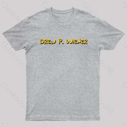 Drew P Wiener Nerd T-Shirt Grey / S