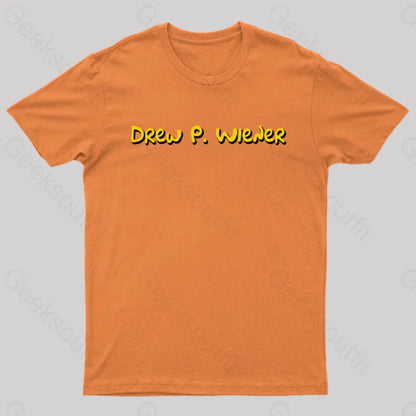 Drew P Wiener Nerd T-Shirt Orange / S