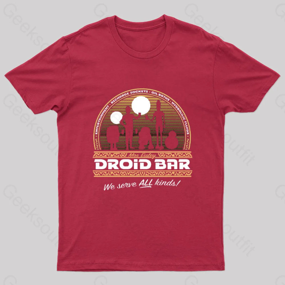 Droid Bar Geek T-Shirt Red / S