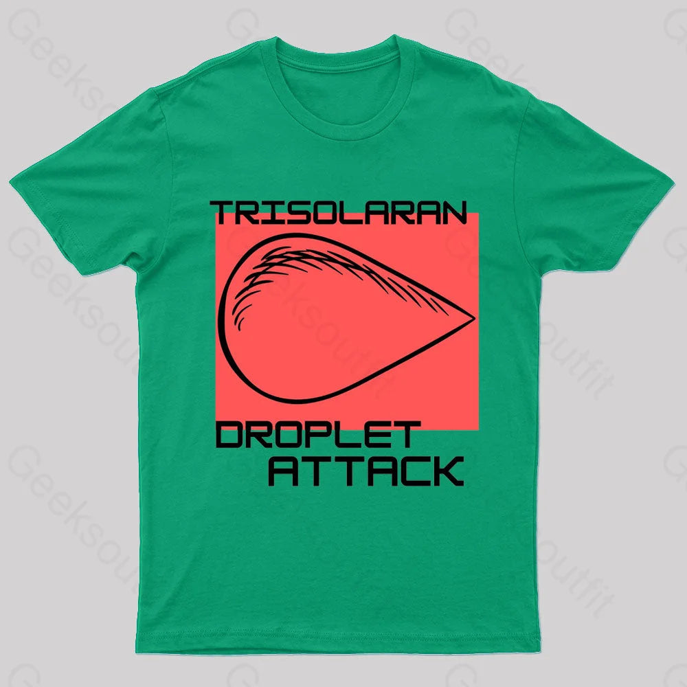 Droplet Attack Nerd T-Shirt Green / S