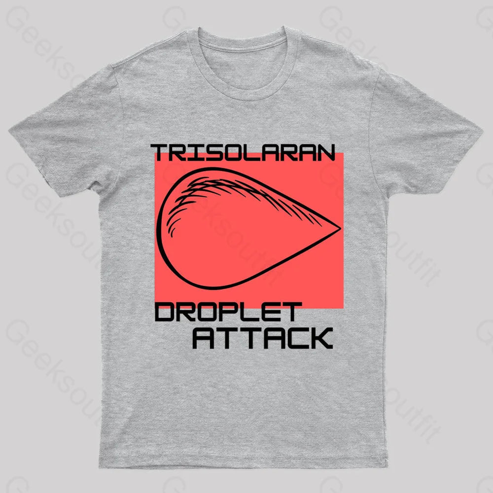 Droplet Attack Nerd T-Shirt Grey / S