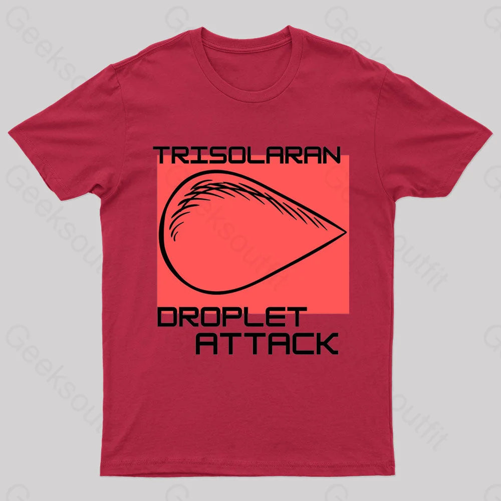 Droplet Attack Nerd T-Shirt Red / S