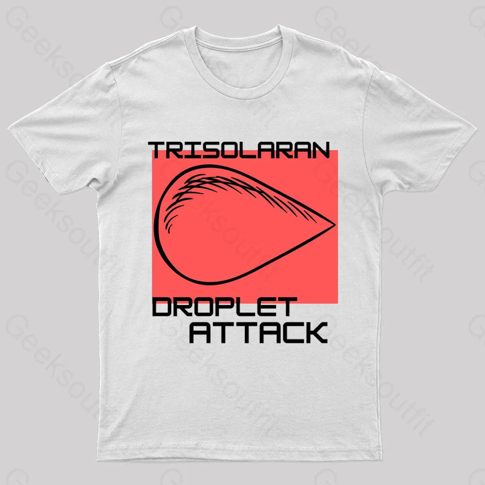 Droplet Attack Nerd T-Shirt White / S