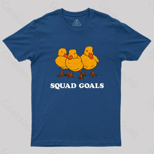 Ducklings Squad Goals T-Shirt Navy / S