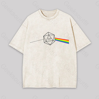 Dungeons And Dragons D20 Win Geek Washed T-Shirt Apricot / S