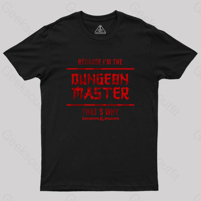 Dungeons And Dragons - Dungeon Master Geek T-Shirt Black / S