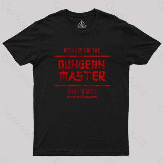 Dungeons And Dragons - Dungeon Master Geek T-Shirt Black / S