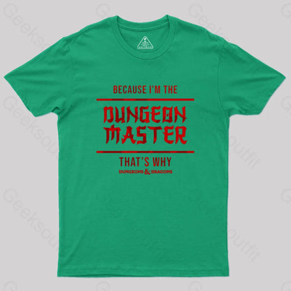 Dungeons And Dragons - Dungeon Master Geek T-Shirt Green / S