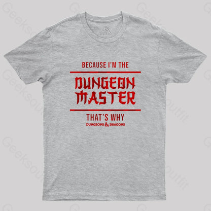 Dungeons And Dragons - Dungeon Master Geek T-Shirt Grey / S