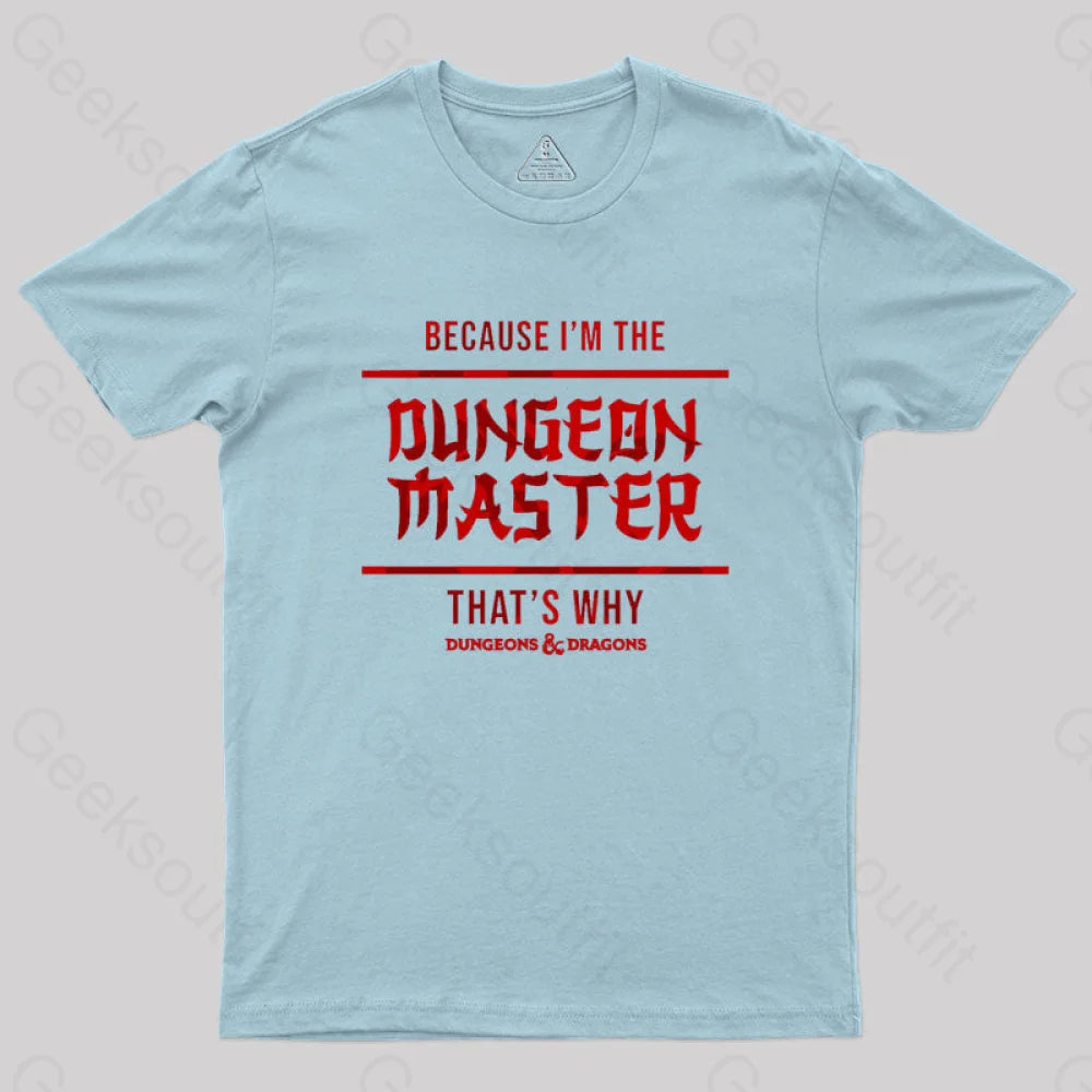 Dungeons And Dragons - Dungeon Master Geek T-Shirt Light Blue / S