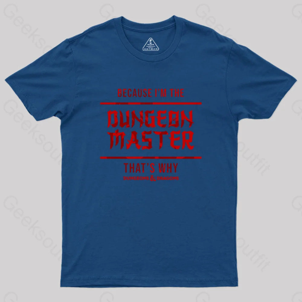 Dungeons And Dragons - Dungeon Master Geek T-Shirt Navy / S