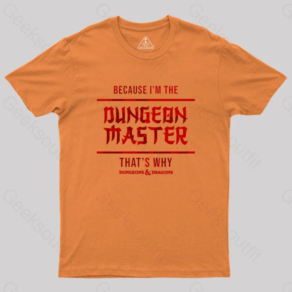 Dungeons And Dragons - Dungeon Master Geek T-Shirt Orange / S