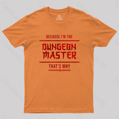 Dungeons And Dragons - Dungeon Master Geek T-Shirt Orange / S