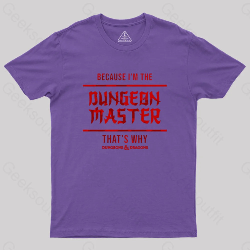 Dungeons And Dragons - Dungeon Master Geek T-Shirt Purple / S