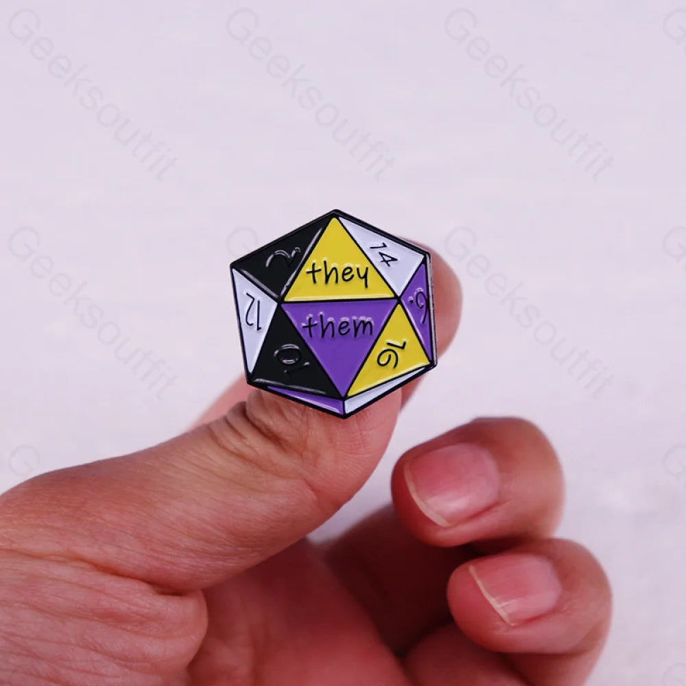 Dungeons And Dragons Game Dice Pins