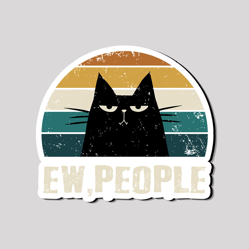 Ew People Funny Cat Refrigerator Magnet